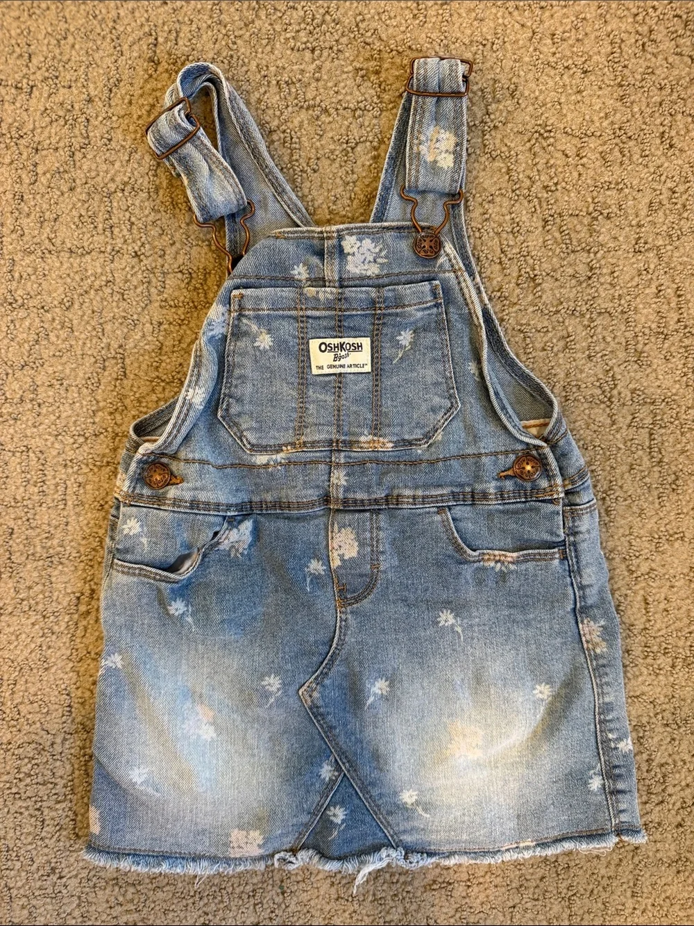 OshKosh B'gosh Light Blue Denim Overall Dress